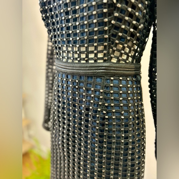 Topshop black & navy dress - Picture 5 of 16